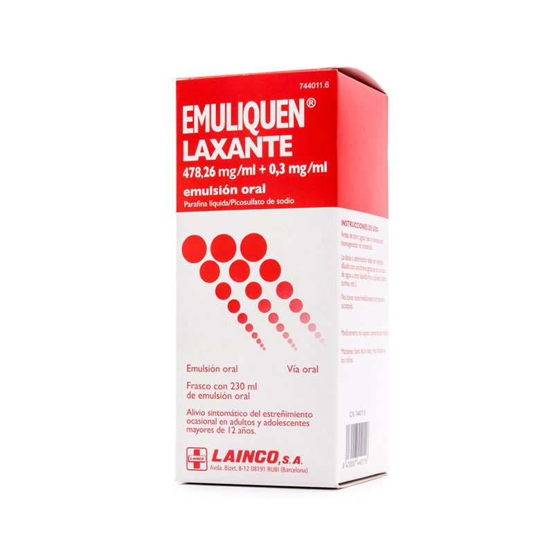 EMULIQUEN LAXANTE 478,26 MG/ML + 0,3 MG/ML EMULSION ORAL 1 FRASCO 230 ML