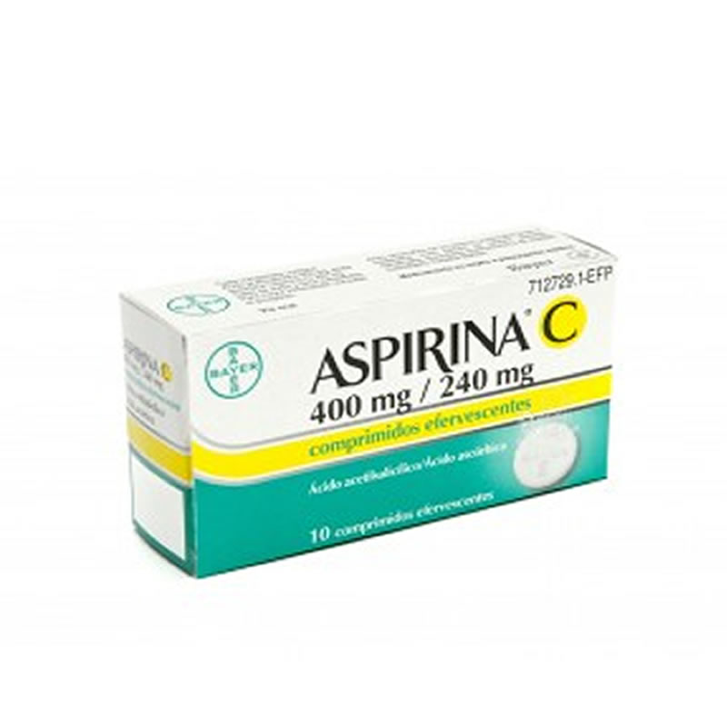 ASPIRINA C 400 MG/240 MG 10 COMPRIMIDOS EFERVESCENTES