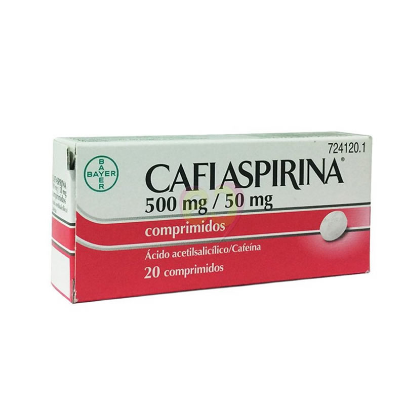 CAFIASPIRINA 500 MG/50 MG 20 COMPRIMIDOS