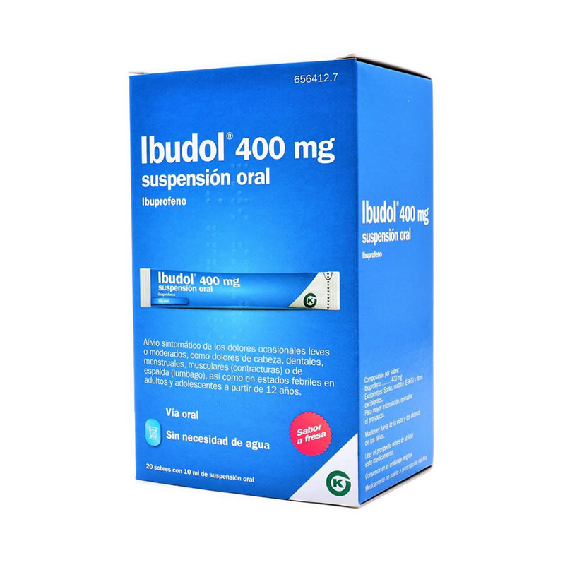 IBUDOL 400 MG 20 SOBRES SUSPENSION ORAL 10 ML