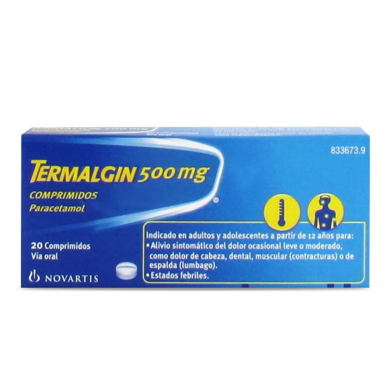 TERMALGIN 500 MG 20 COMPRIMIDOS